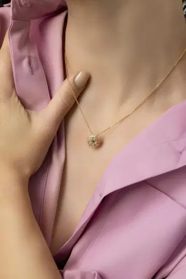 Suzanne Kalan Diamond Flower Pendant Necklace | Thumbnail 2