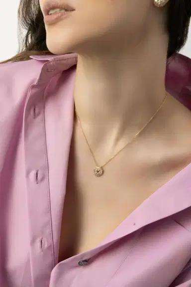 Suzanne Kalan Diamond Flower Pendant Necklace | Thumbnail 3