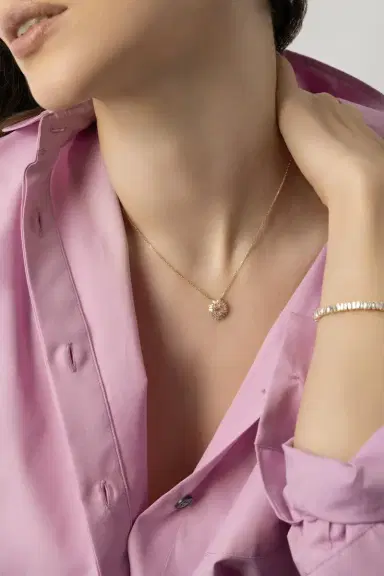 Suzanne Kalan Diamond Flower Pendant Necklace | Thumbnail 4