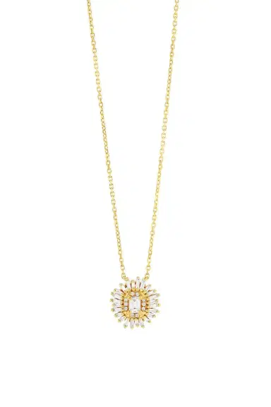 Suzanne Kalan Diamond Flower Pendant Necklace | Thumbnail 1