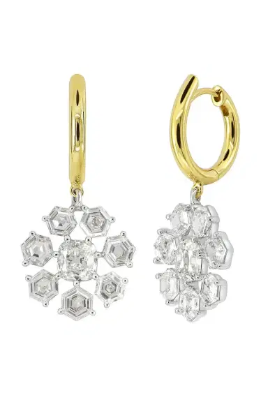 SUTRA Diamond Frost Flake Earrings | Thumbnail 1