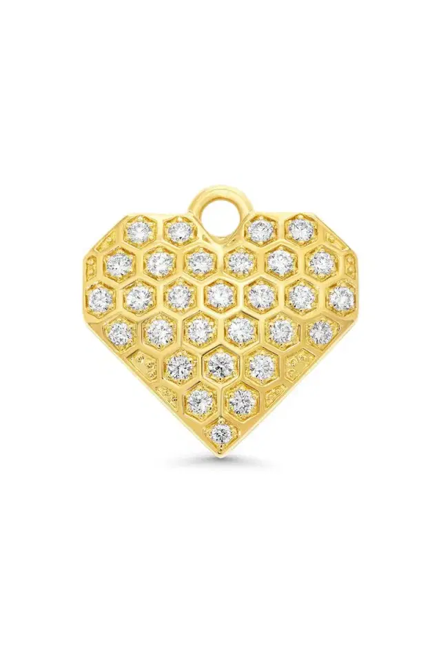 SARA WEINSTOCK Diamond Heart Charm