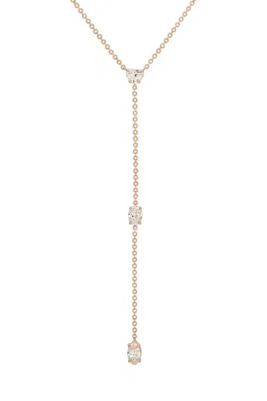 Anita Ko Diamond Heart Oval Short Lariat Necklace | Thumbnail 1 Anita Ko Diamond Heart Oval Short Lariat Necklace | Thumbnail 1