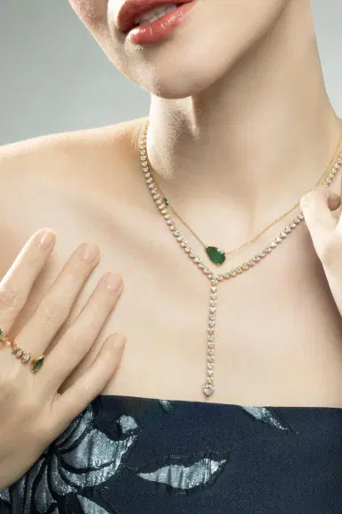 SHAY JEWELRY Diamond Heart Y Necklace | Thumbnail 2 SHAY JEWELRY Diamond Heart Y Necklace | Thumbnail 2