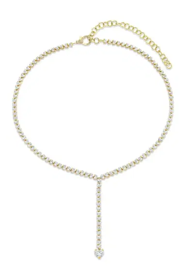 SHAY JEWELRY Diamond Heart Y Necklace | Thumbnail 1 SHAY JEWELRY Diamond Heart Y Necklace | Thumbnail 1