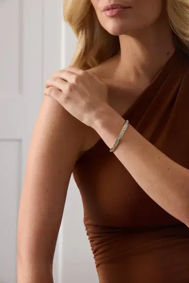SARA WEINSTOCK Diamond Honey Comb Bangle Bracelet | Thumbnail 2