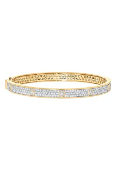 SARA WEINSTOCK Diamond Honey Comb Bangle Bracelet | Thumbnail 1