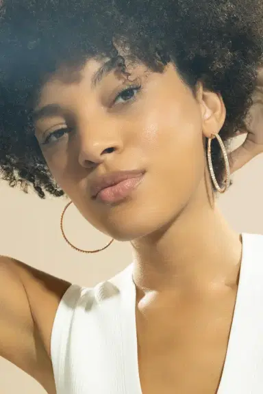 ANDREOLI Diamond Hoop Earrings | Thumbnail 3