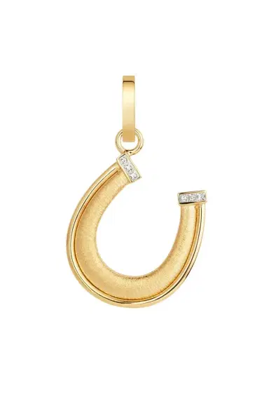 Marie Lichtenberg Diamond Horseshoe Pendant | Thumbnail 1