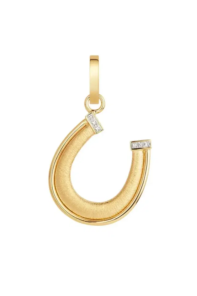 Marie Lichtenberg Diamond Horseshoe Pendant