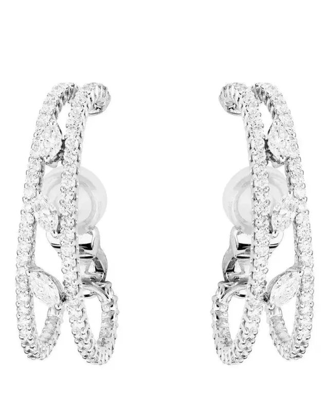 YEPREM Diamond Inside Hoops