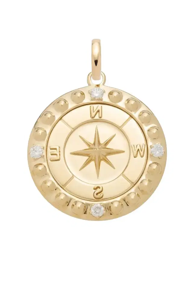 Foundrae Diamond Internal Compass Large Medallion