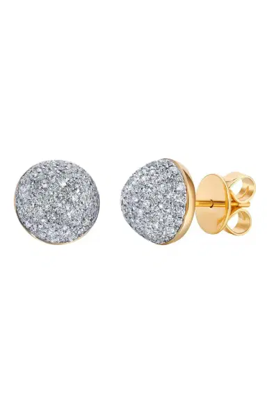 GRAZIELA Diamond Large Bahia Stud Earrings | Thumbnail 1
