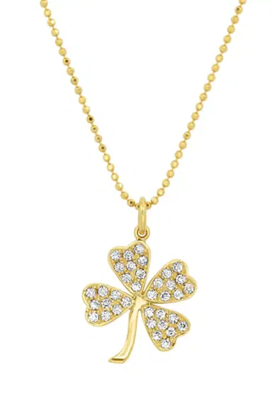 Jennifer Meyer Diamond Large Clover Necklace | Thumbnail 1