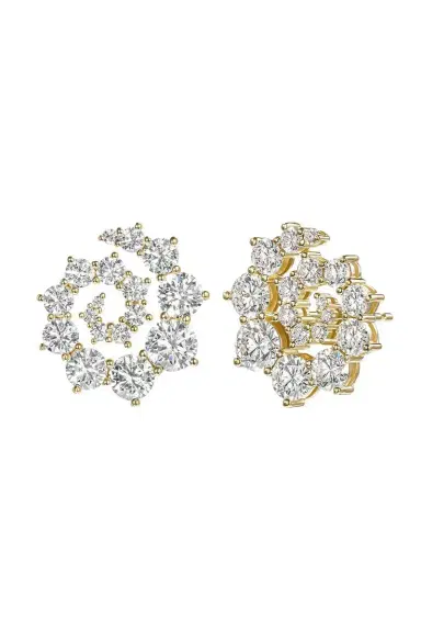 Melissa Kaye Diamond Large Riley Swirl Stud Earrings | Thumbnail 1