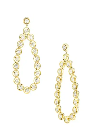 Jenna Blake Diamond Large Shadow Chandelier Earrings | Thumbnail 1
