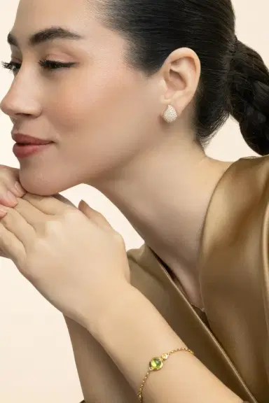 TAMARA COMOLLI Diamond Large Signature Earrings | Thumbnail 3