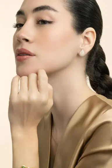 TAMARA COMOLLI Diamond Large Signature Earrings | Thumbnail 4