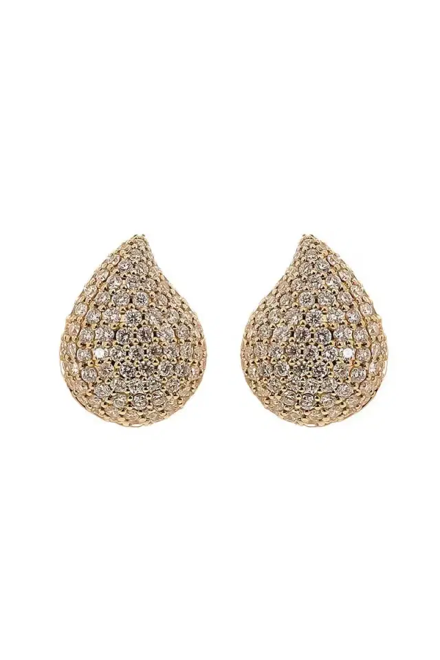 TAMARA COMOLLI Diamond Large Signature Earrings