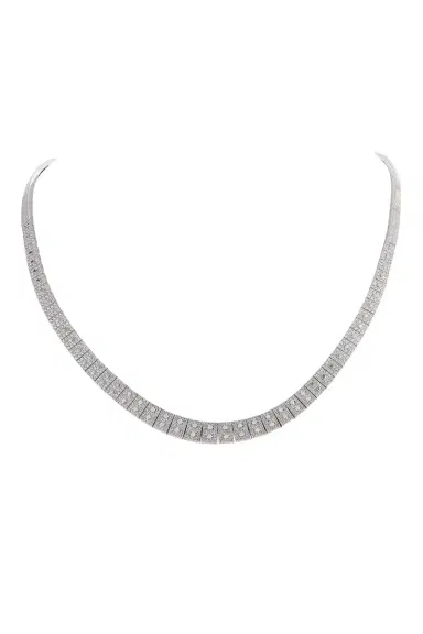 Type Jewelry Diamond Leggo ID Metal Tennis Necklace | Thumbnail 1