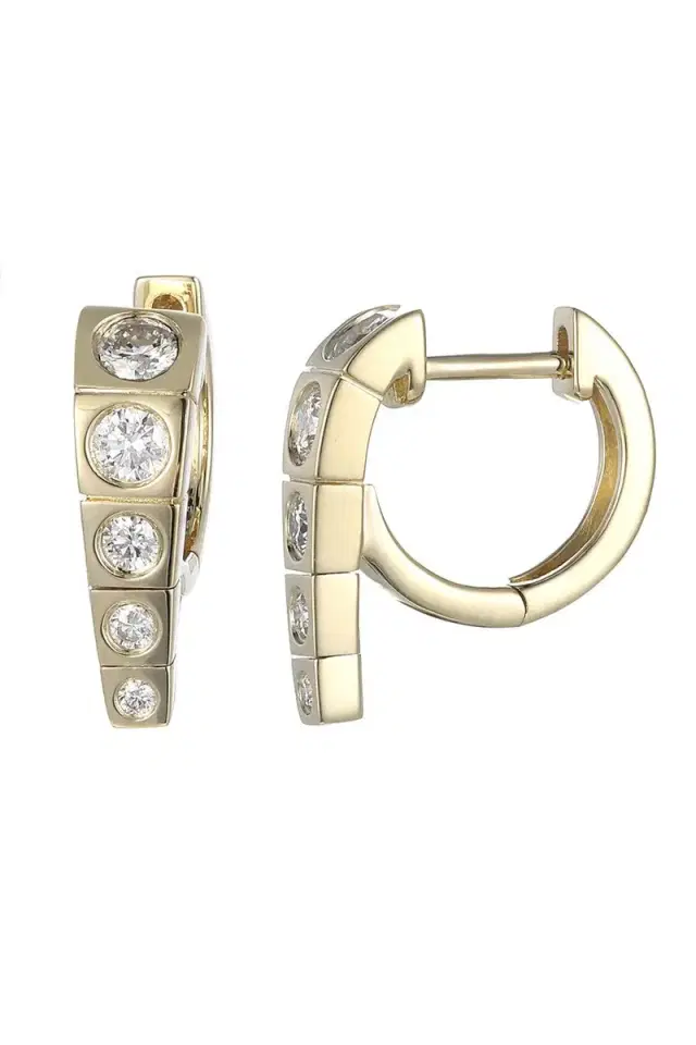Type Jewelry Diamond Leggo Mini Earrings