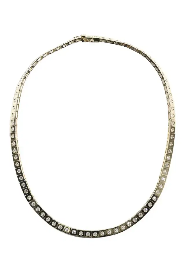 Type Jewelry Diamond Leggo Tennis Necklace