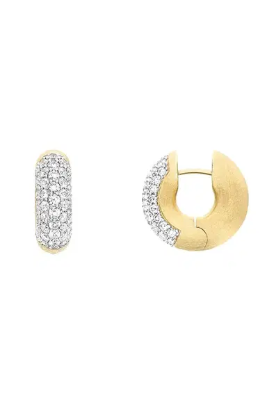 NANIS Diamond Libera Huggie Earrings | Thumbnail 3