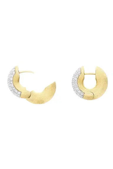 NANIS Diamond Libera Huggie Earrings | Thumbnail 4
