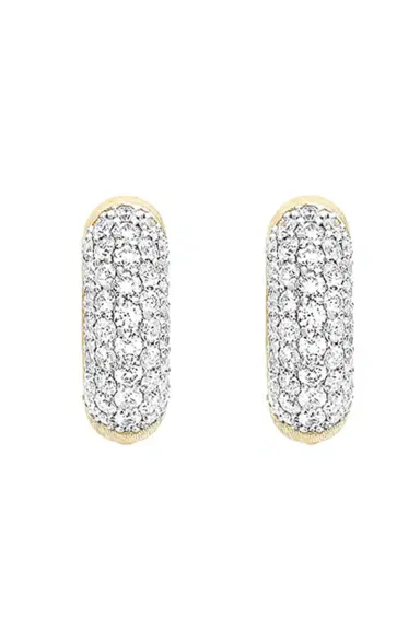 NANIS Diamond Libera Huggie Earrings | Thumbnail 1