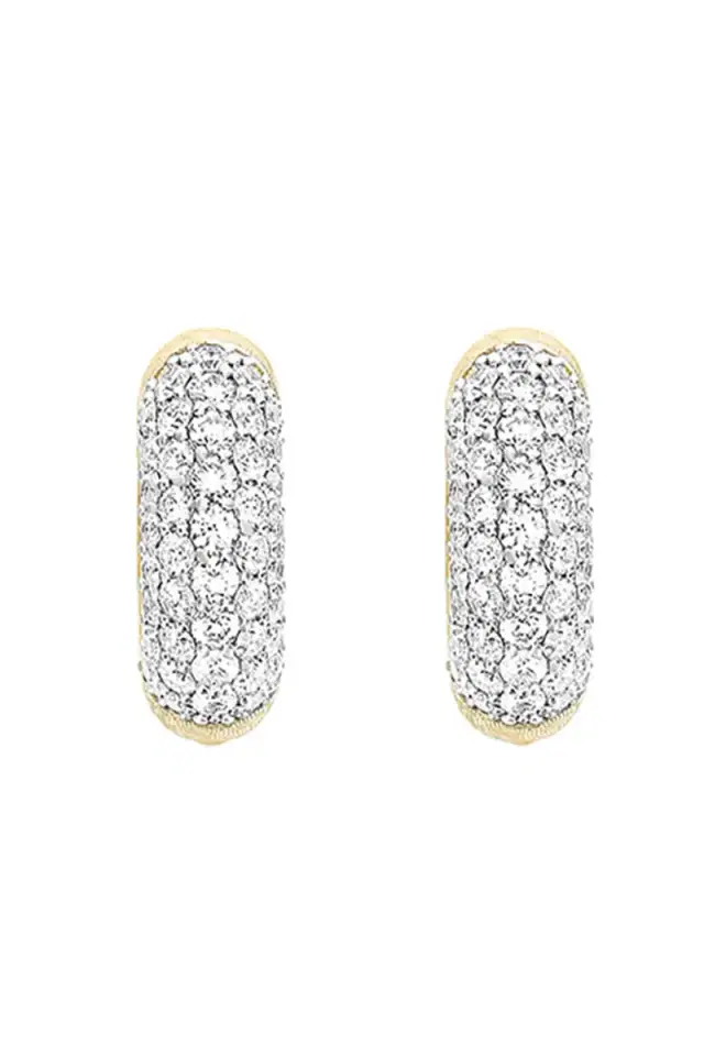 Diamond Libera Huggie Earrings