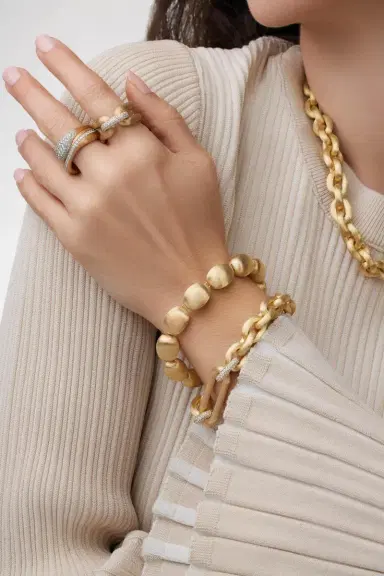 NANIS Diamond Link Bracelet | Thumbnail 4