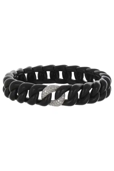 ROBERTO DEMEGLIO Diamond Link Groumette Stretch Bracelet | Thumbnail 1