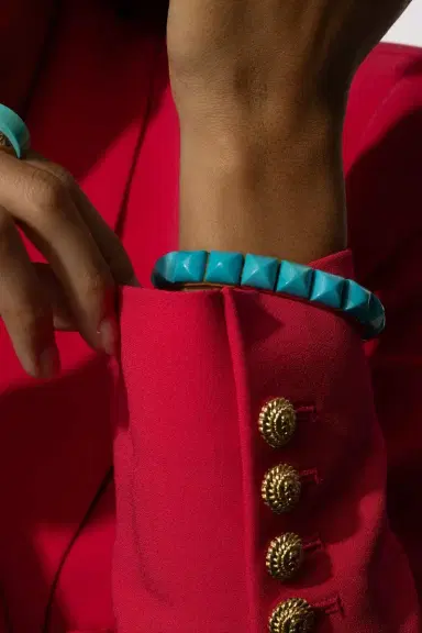 ALETTO BROTHERS Diamond Lock Piramide Turquoise Bracelet | Thumbnail 3 ALETTO BROTHERS Diamond Lock Piramide Turquoise Bracelet | Thumbnail 3