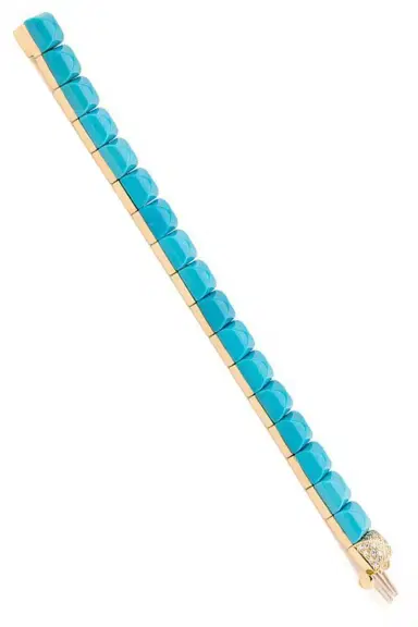 ALETTO BROTHERS Diamond Lock Piramide Turquoise Bracelet | Thumbnail 1 ALETTO BROTHERS Diamond Lock Piramide Turquoise Bracelet | Thumbnail 1