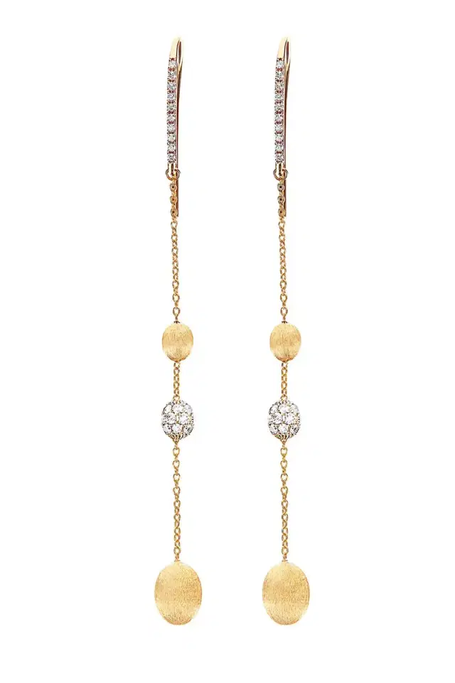 NANIS Diamond Long Drop Earrings