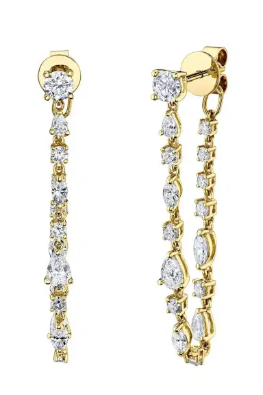 Anita Ko Diamond Long Loop Earrings | Thumbnail 1