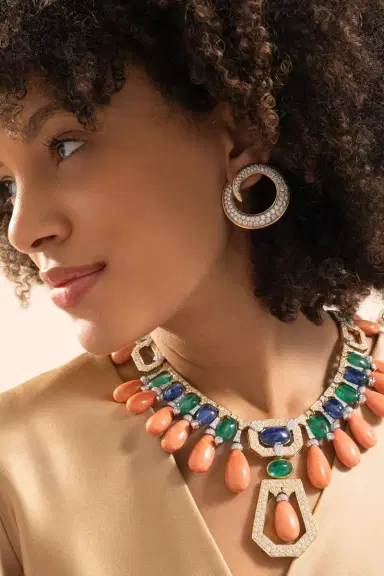 DAVID WEBB Diamond Loop Earrings | Thumbnail 2