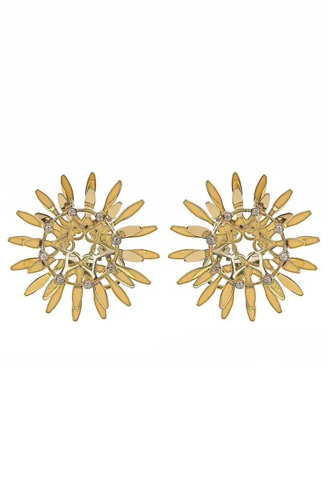 CAROL KAUFFMANN Diamond Mandala Hoop Earrings