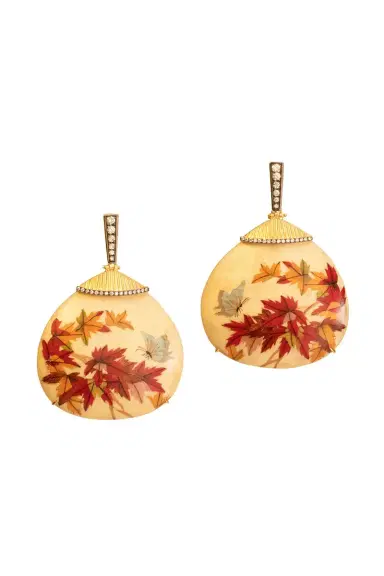 Silvia Furmanovich Diamond Marquetry Earrings | Thumbnail 1