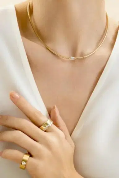LORAIDA Diamond Marquise Deco Necklace | Thumbnail 4 LORAIDA Diamond Marquise Deco Necklace | Thumbnail 4