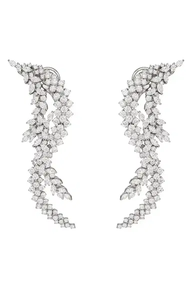 YEPREM Diamond Marquise Round Y Couture Drop Earrings | Thumbnail 1 YEPREM Diamond Marquise Round Y Couture Drop Earrings | Thumbnail 1