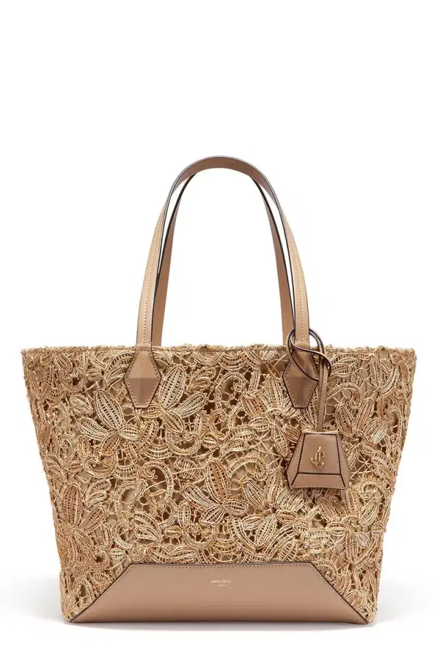 Jimmy Choo Diamond Medium Tote - Natural Gold