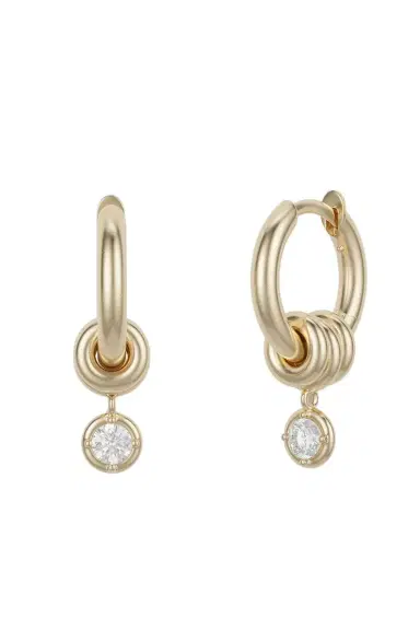 Spinelli Kilcollin Diamond Micro Zahra Hoop Earrings | Thumbnail 1