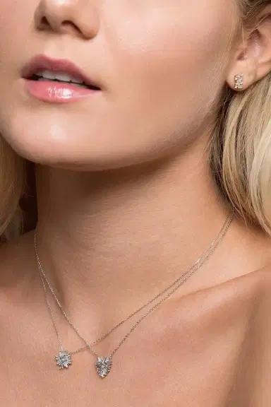 Suzanne Kalan Diamond Mini Heart Necklace | Thumbnail 2 Suzanne Kalan Diamond Mini Heart Necklace | Thumbnail 2
