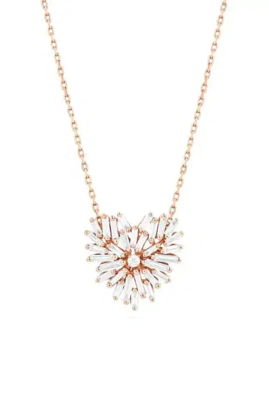 Suzanne Kalan Diamond Mini Heart Necklace | Thumbnail 1 Suzanne Kalan Diamond Mini Heart Necklace | Thumbnail 1