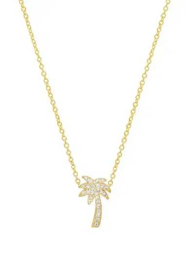 Jennifer Meyer Diamond Mini Palm Tree Necklace | Thumbnail 1