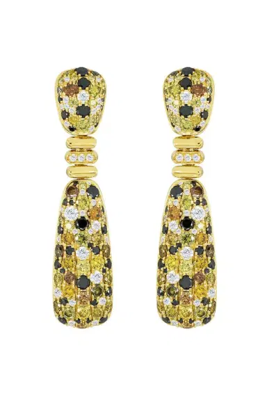 SUTRA Diamond Mixed Pillar Earrings | Thumbnail 1 SUTRA Diamond Mixed Pillar Earrings | Thumbnail 1