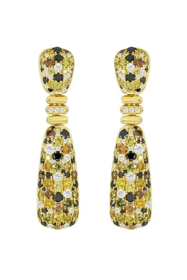 SUTRA Diamond Mixed Pillar Earrings
