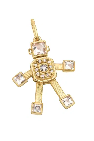 VAN Diamond Morganite Mini Sogno Robot Pendant | Thumbnail 1 VAN Diamond Morganite Mini Sogno Robot Pendant | Thumbnail 1