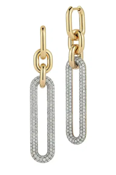 WALTERS FAITH Diamond Morrell Drop Earrings | Thumbnail 1